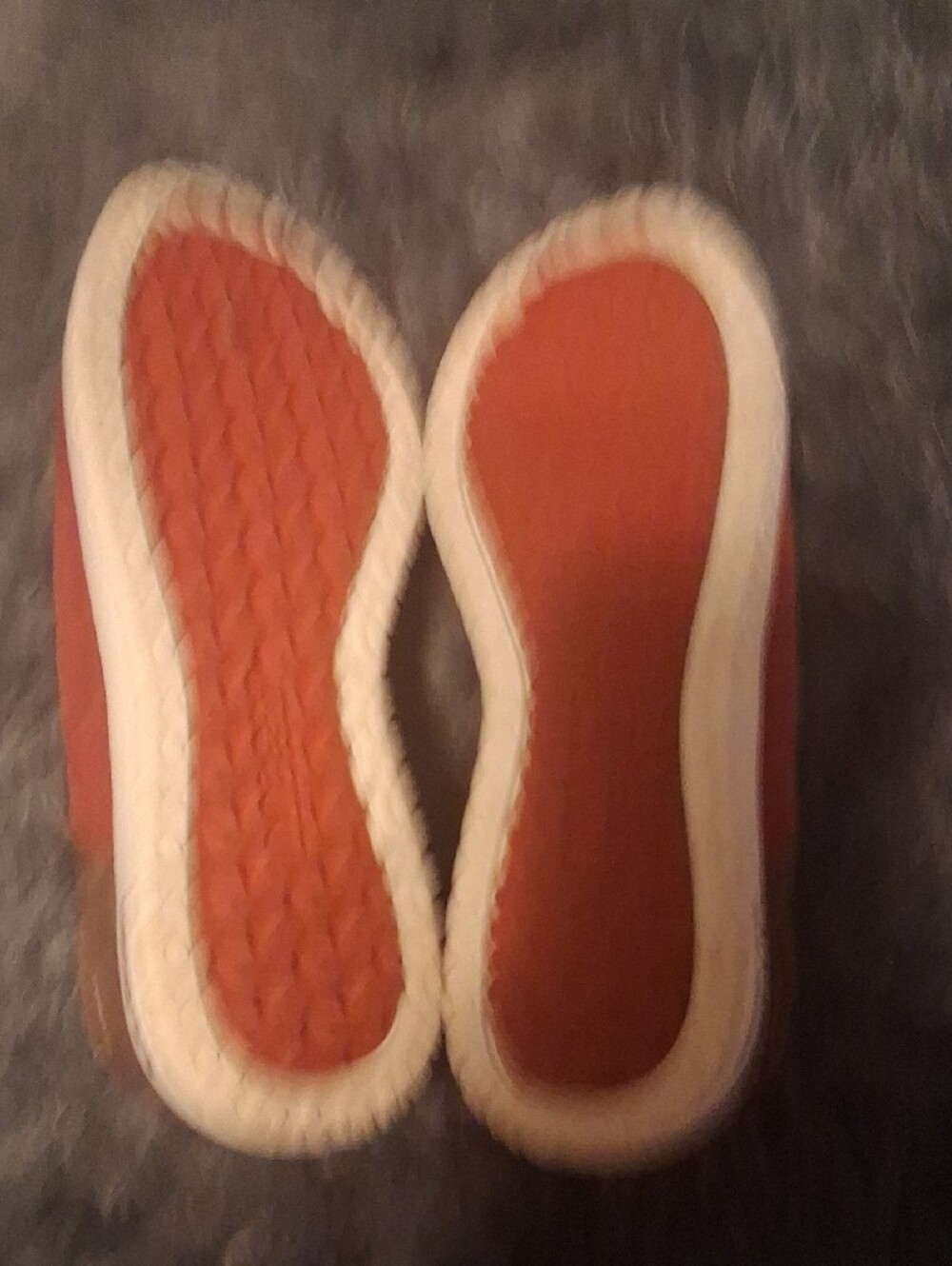 L.L. Bean Quilted Slip-On Shoes in Burgundy with Brown Trim - Picture 8 of 8